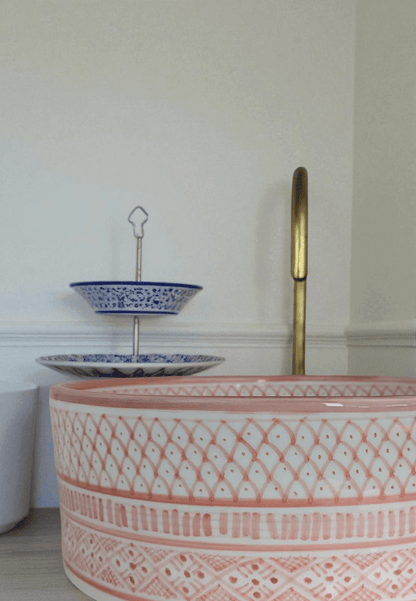 Designer Glazed Vessel Sink made from 12″ × 9″ × 6″