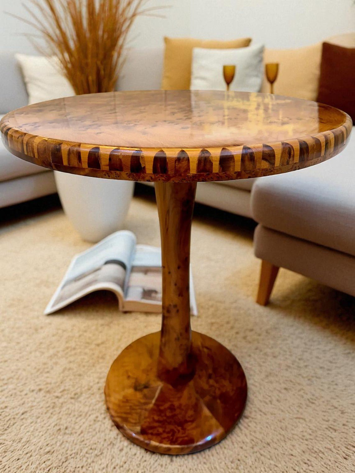 Round Coffee Table made from