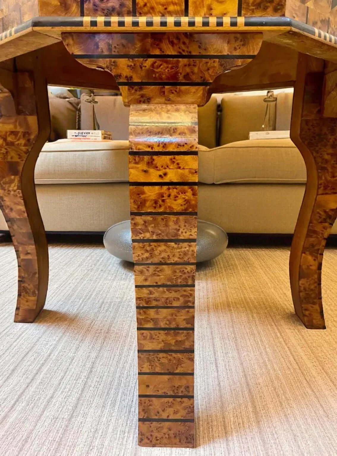 Decorative Moroccan wood coffee table for living room or lounge