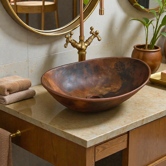 Copper Sink for Kitchen made from 10 inches