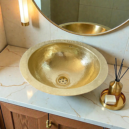 Handmade Copper Sink made from 10 inches