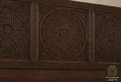 Carved Wood Bed Frame