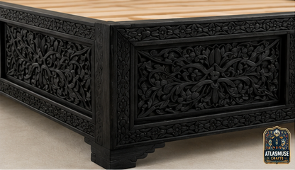 Black Wood Bed Frame