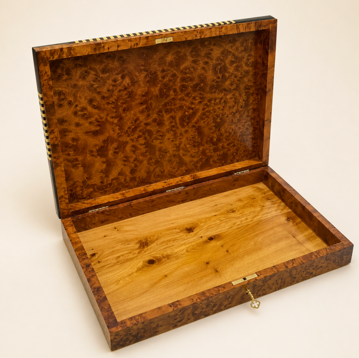 Thuya Jewelry Box Lockable Organizer – Handmade Moroccan Storage Box – additional view 5
