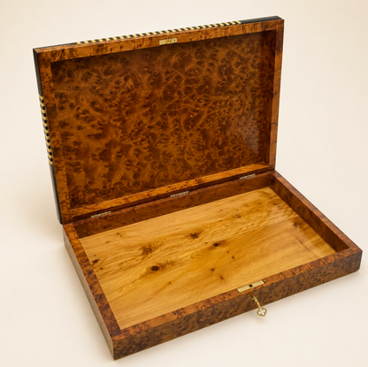 Thuya Jewelry Box Lockable Organizer – Handmade Moroccan Storage Box – additional view 5