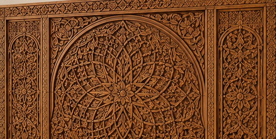 Wood Bed Frame King – Handmade Moroccan Bed