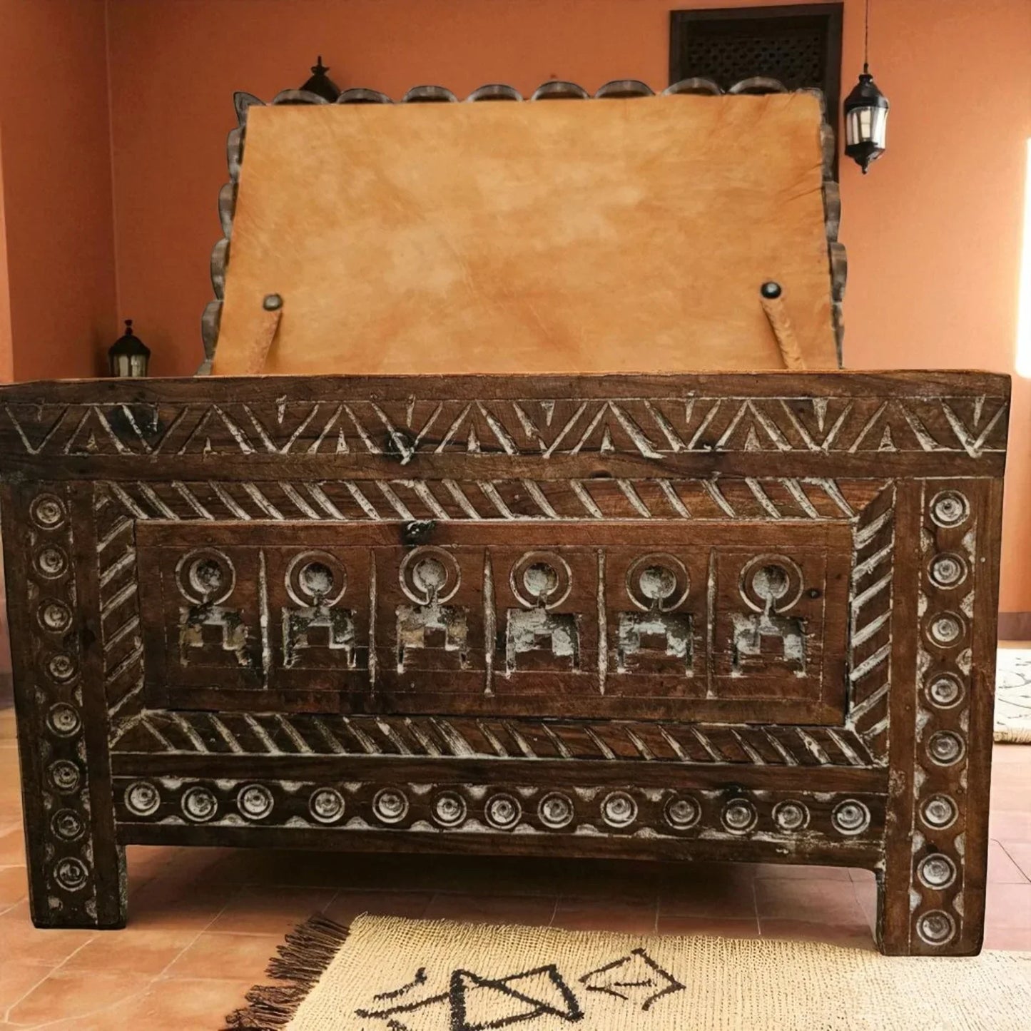 Moroccan Wooden Cabinet