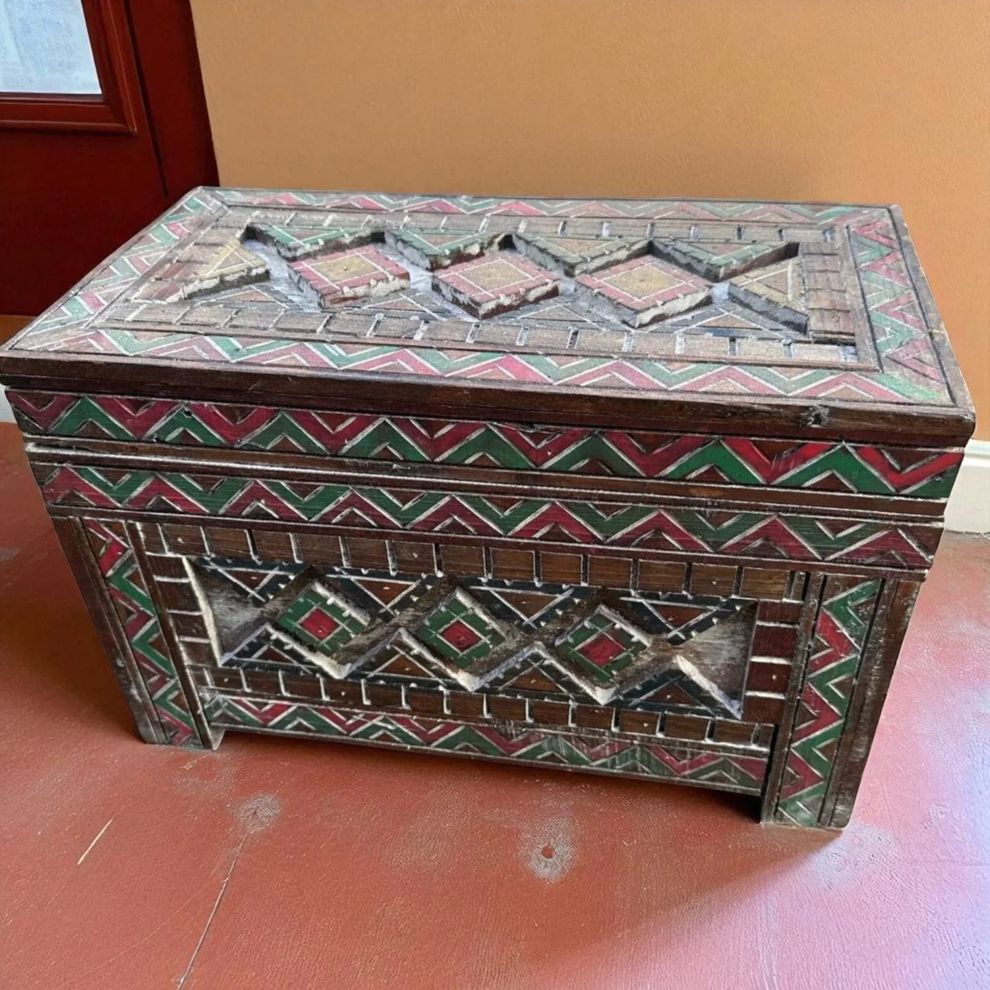 Custom Moroccan Wood Cabinet