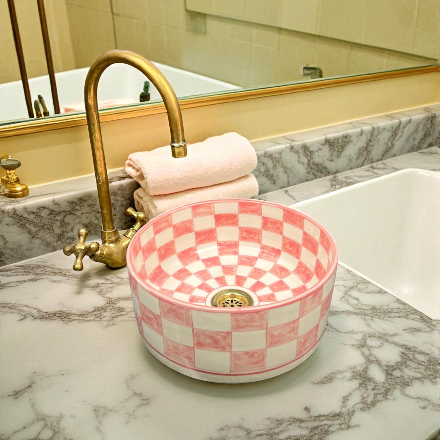 Ceramic Vessel Sink made from 12″ × 9″ × 6″