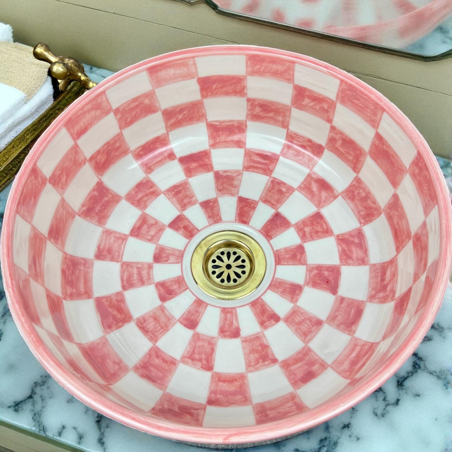 Ceramic Vessel Sink made from 12″ × 9″ × 6″