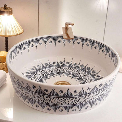 Artisan Pottery Bathroom Sink made from 12″ × 9″ × 6″