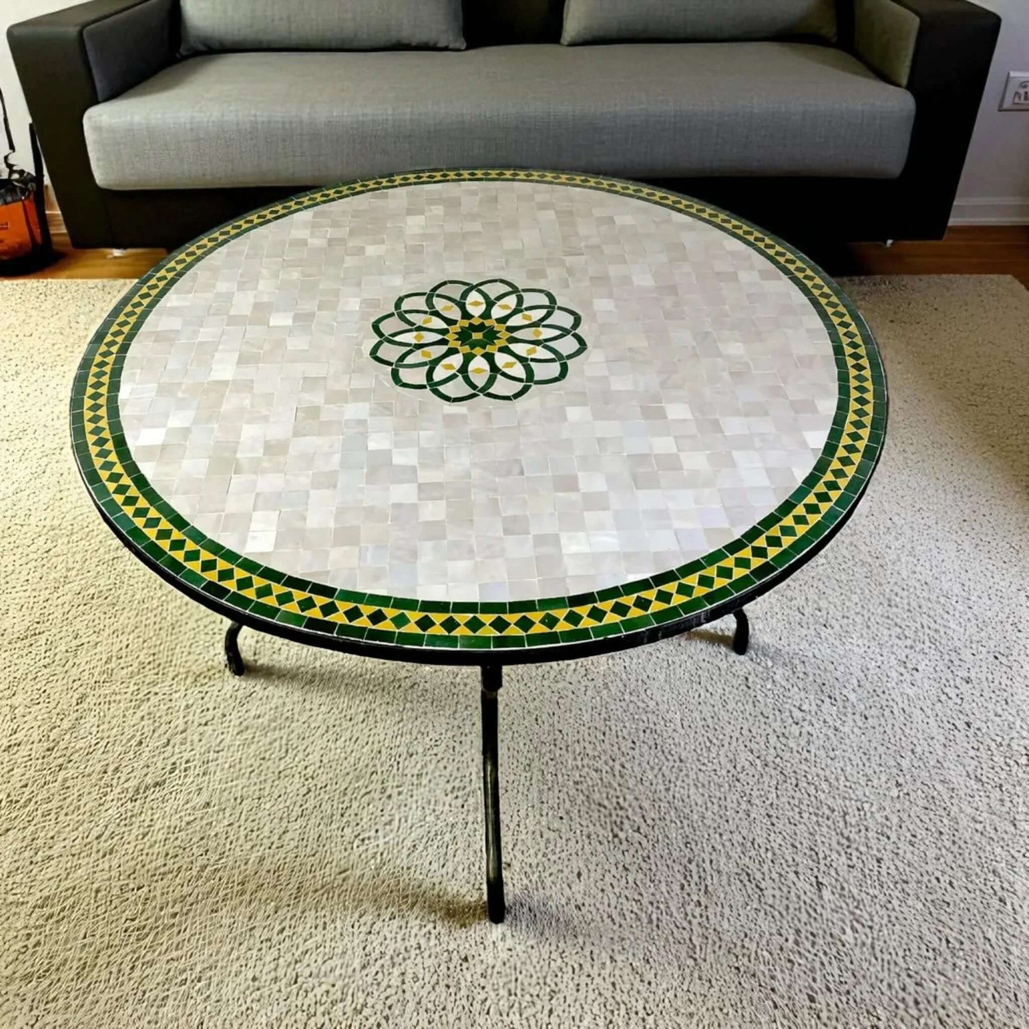 Luxury Mosaic Table made from 20 cm / 8 inch