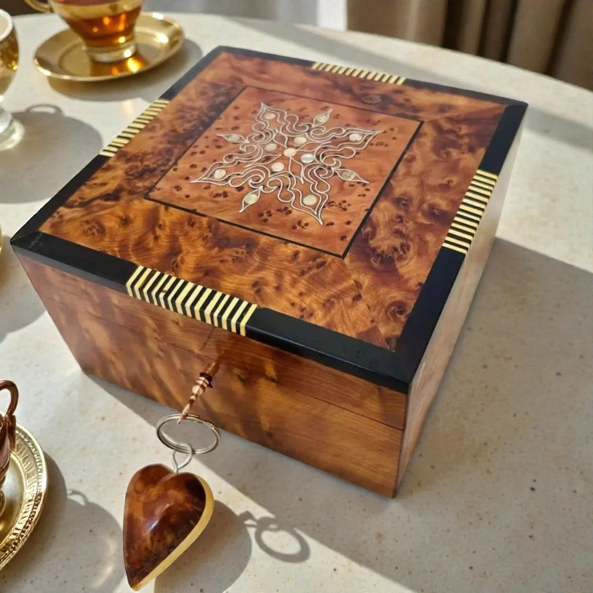 Square Wooden Box made from