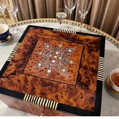 Square Wooden Box made from