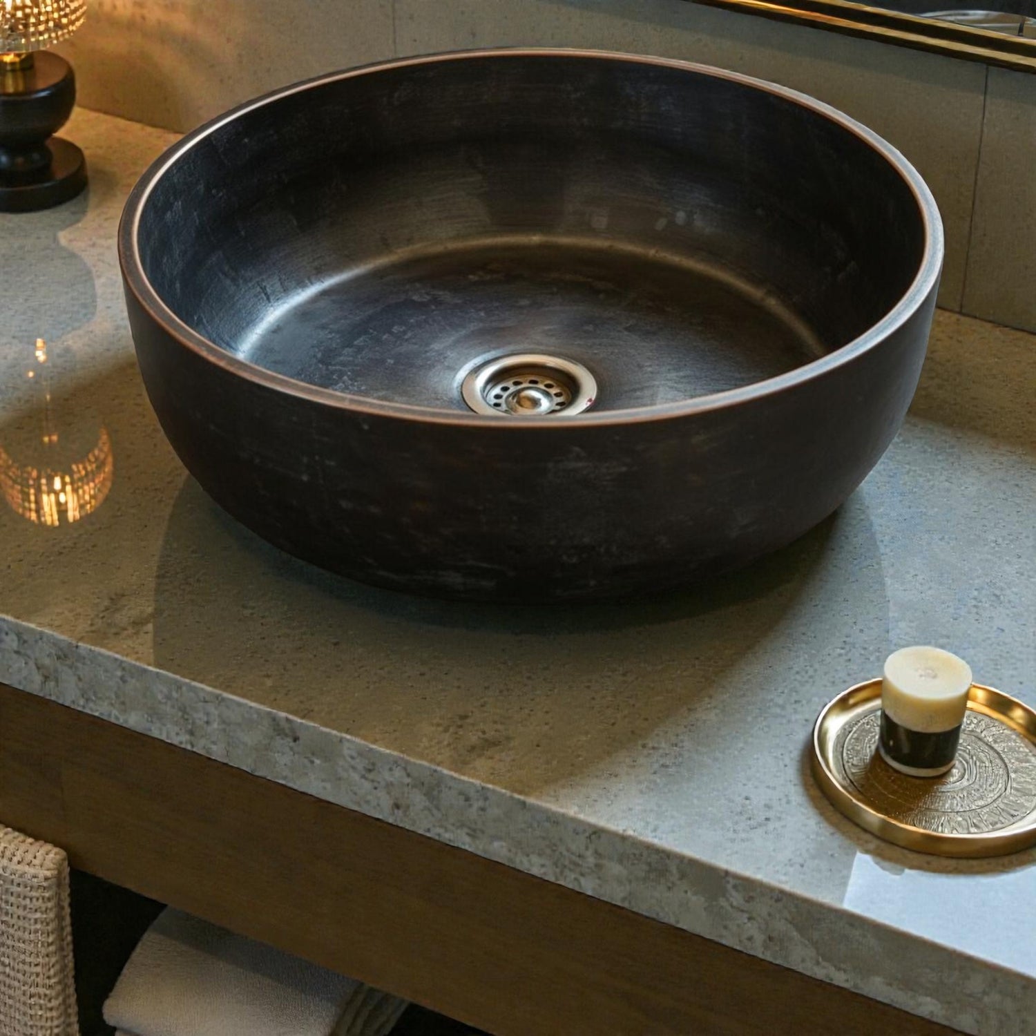 Copper Sink Basin made from 10 inches