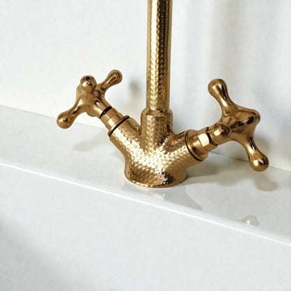 Handmade copper kitchen faucet