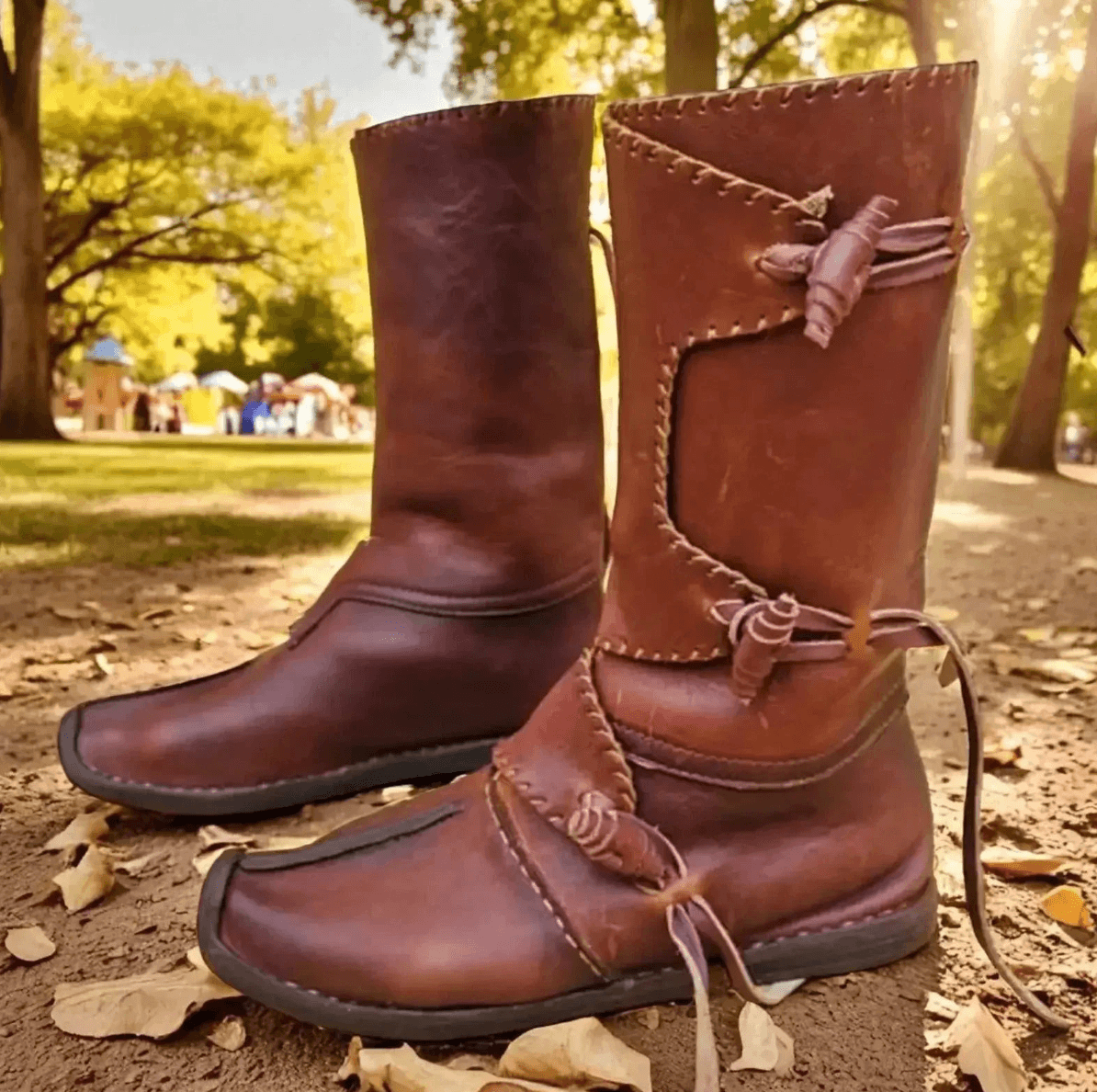 medieval leather boots