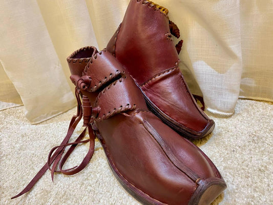 Medieval Viking Style, Genuine Leather Footwear - AtlasMuseCrafts