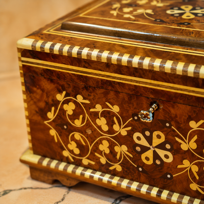 Luxury Keepsake Box Organizer with Key – Moroccan Thuya Memory Box – additional view 5