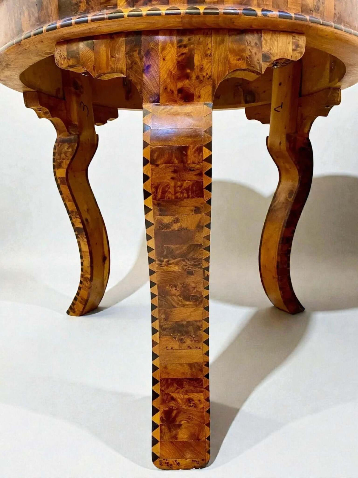 Handmade Moroccan inlaid coffee table in Thuya wood