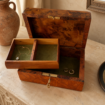 Handmade Moroccan Lockable Keepsake Box