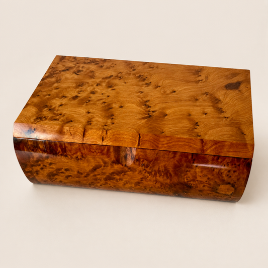 Handmade Burl Wooden Keepsake Box