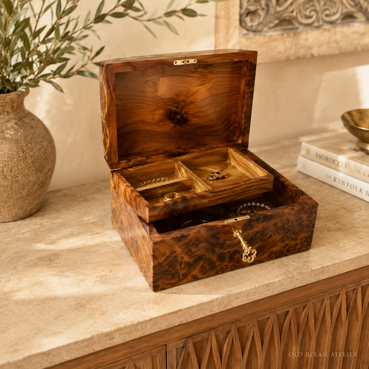 Thuya Wood Jewelry Box – additional view 7