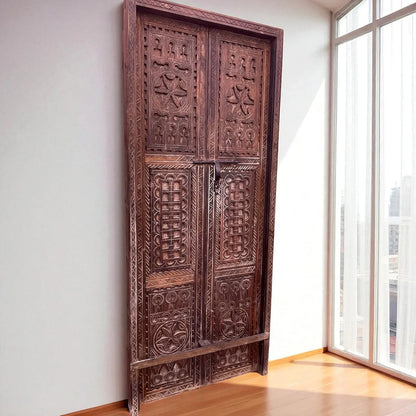 Wooden Double Panel Door