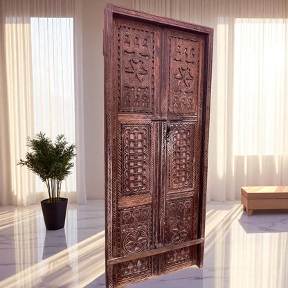 Wooden Double Panel Door