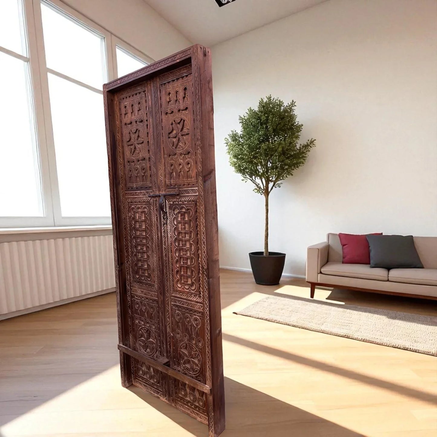 Wooden Double Panel Door