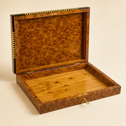 Thuya Jewelry Box Lockable Organizer – Handmade Moroccan Storage Box – additional view 3