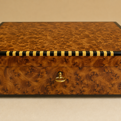 Thuya Jewelry Box Lockable Organizer – Handmade Moroccan Storage Box – additional view 4