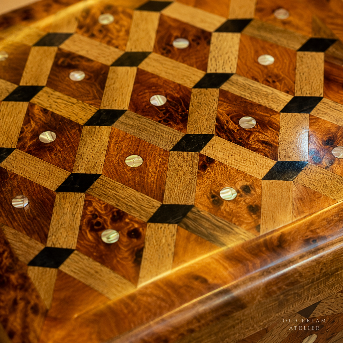 Luxury Wooden Box – Handmade Moroccan Thuya Burl Keepsake Box – additional view 3