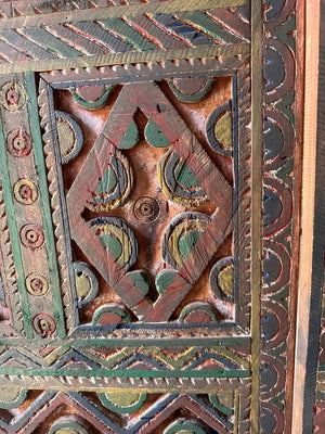 Antique Moroccan Handmade Door with Knobs - AtlasMuse