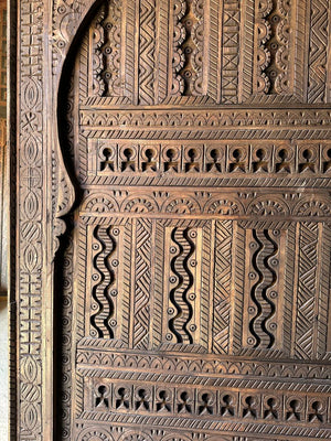 Custom Moroccan Handmade Wood Doors - AtlasMuse