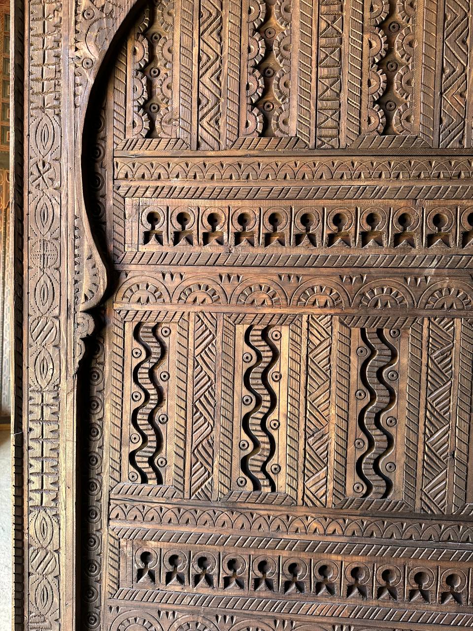 Custom Moroccan Handmade Wood Doors - AtlasMuse