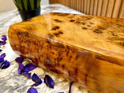 Moroccan Thuya Burl Jewelry Box Handmade Organizer Gift - AtlasMuseCrafts