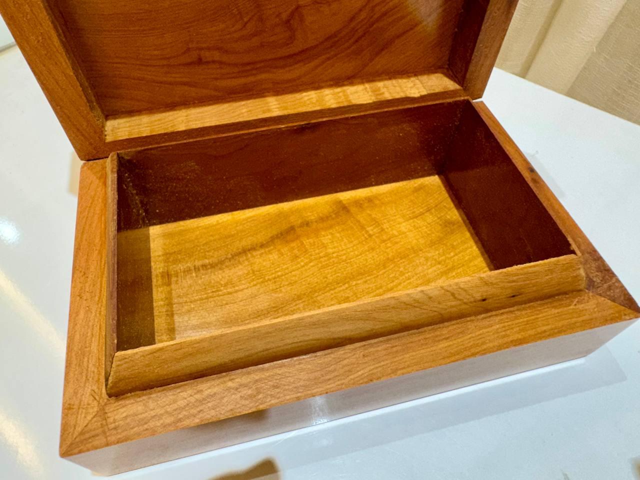 Jewellery Burl Wooden Box Organizer - AtlasMuseCrafts