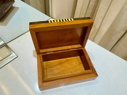 Jewellery Burl Wooden Box Organizer - AtlasMuseCrafts