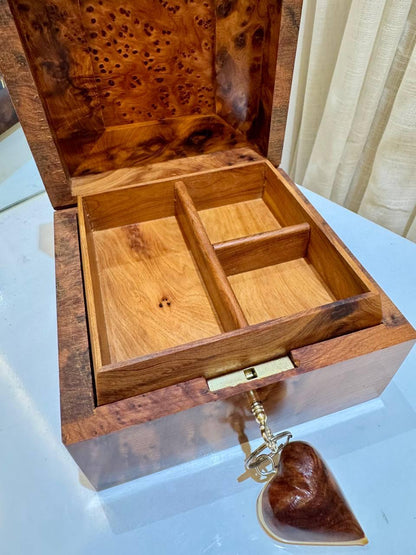 Handcrafted Moroccan Thuya Wood Box - AtlasMuseCrafts