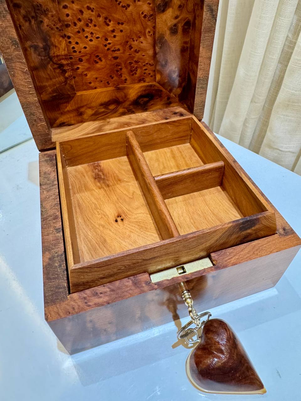 Handcrafted Moroccan Thuya Wood Box - AtlasMuse