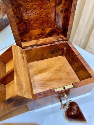 Handcrafted Moroccan Thuya Wood Box - AtlasMuse