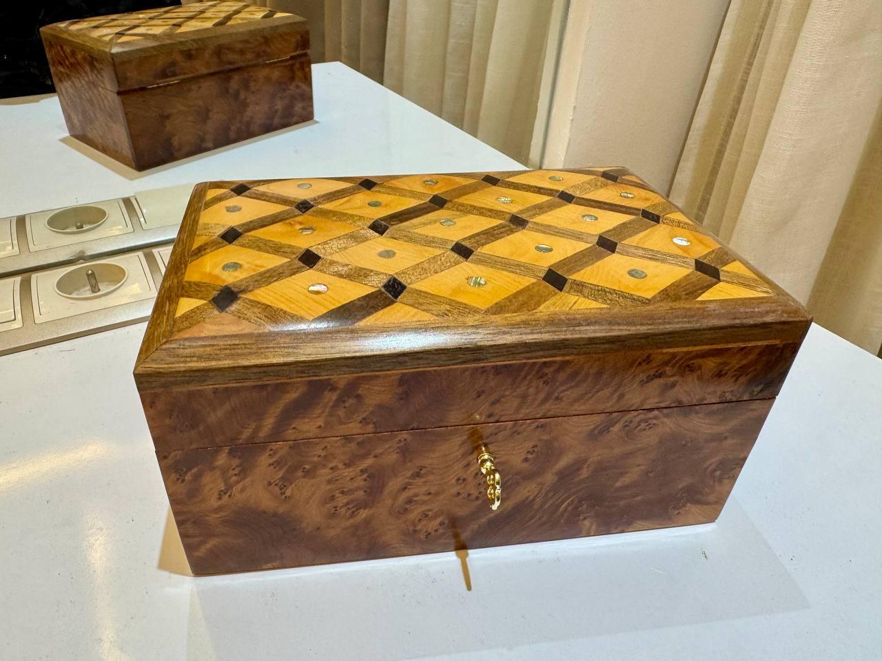 Gift Wooden Box Organizer - AtlasMuseCrafts