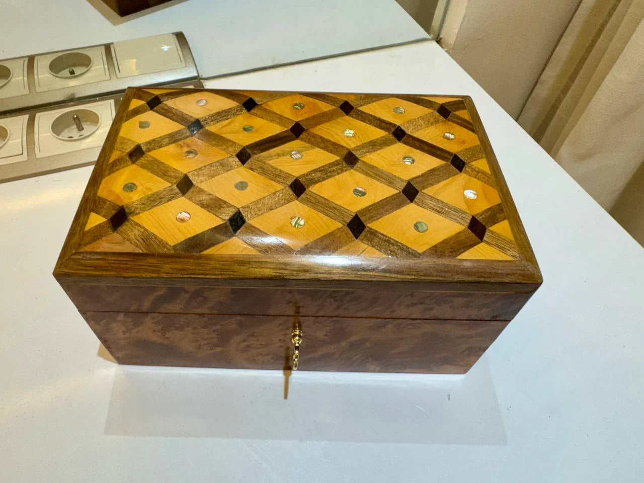 Gift Wooden Box Organizer - AtlasMuseCrafts