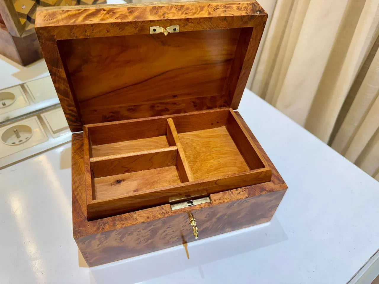 Gift Wooden Box Organizer - AtlasMuseCrafts