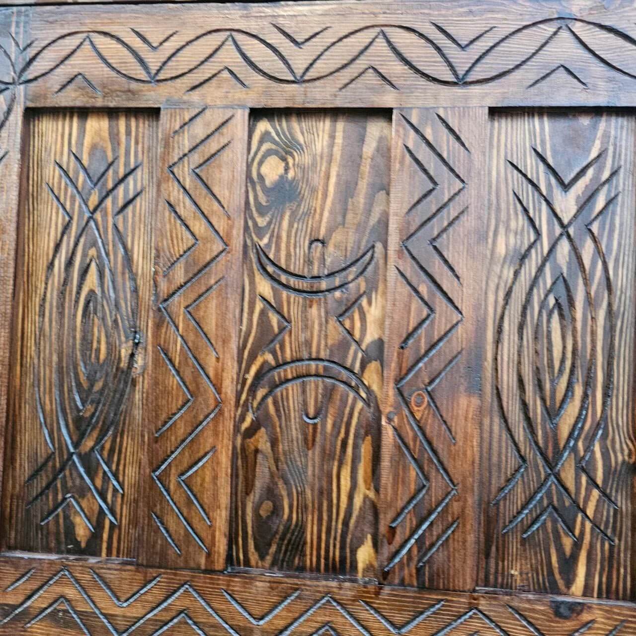 Single Berber carved door for home office and library entries