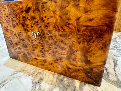 Lockable Wooden Box organizer With Key - AtlasMuseCrafts