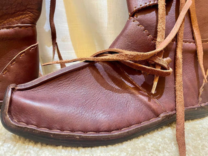 Medieval Viking Leather Boots – Handmade for Reenactment & Cosplay - AtlasMuseCrafts