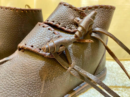 Medieval Viking Shoes Historical Reenactment Footwear - AtlasMuseCrafts