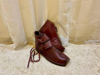 Medieval Viking Style, Genuine Leather Footwear - AtlasMuseCrafts